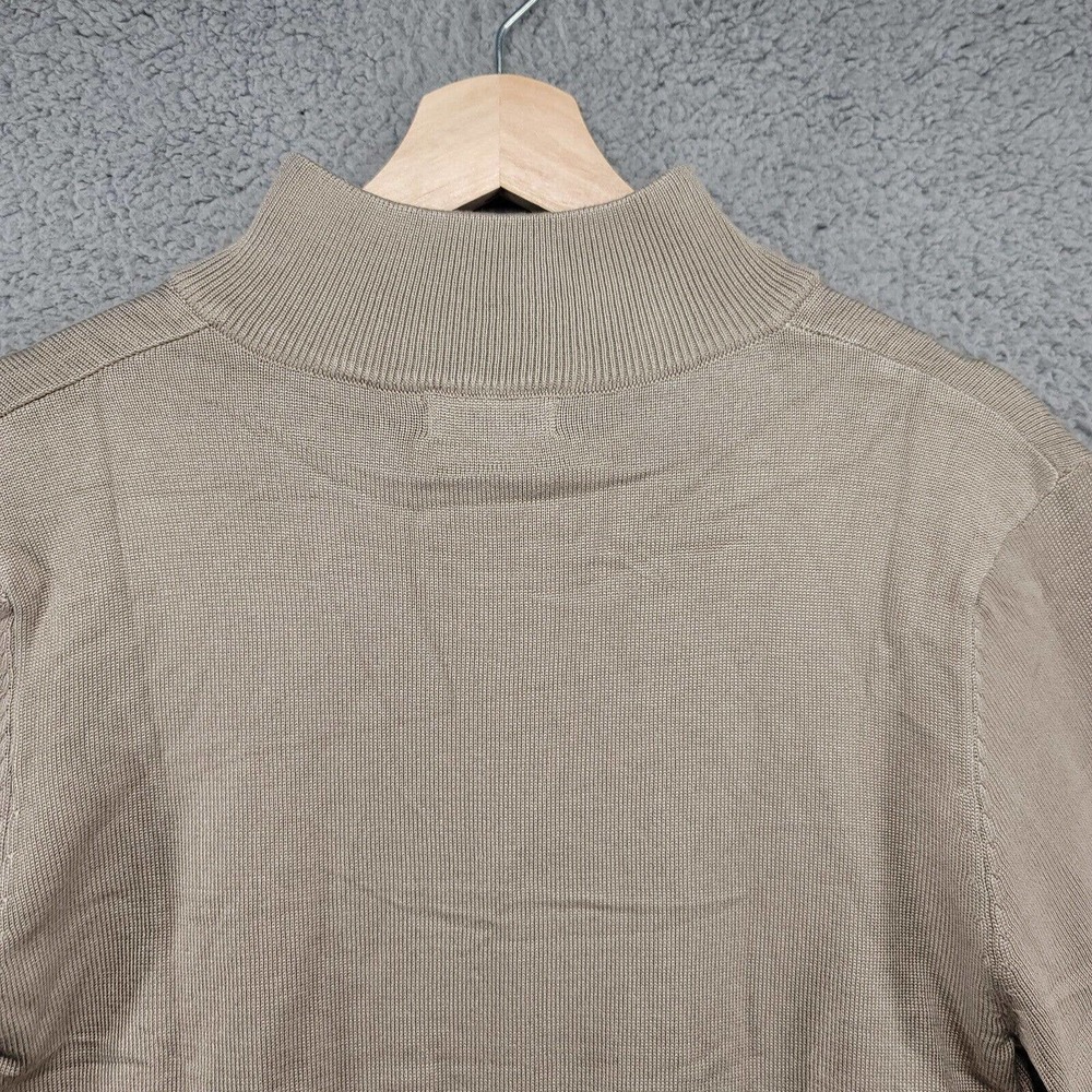 Coofandy sweater Mens Small Viscose beige‎ sweater 1/4 zip - Picture 5 of 16